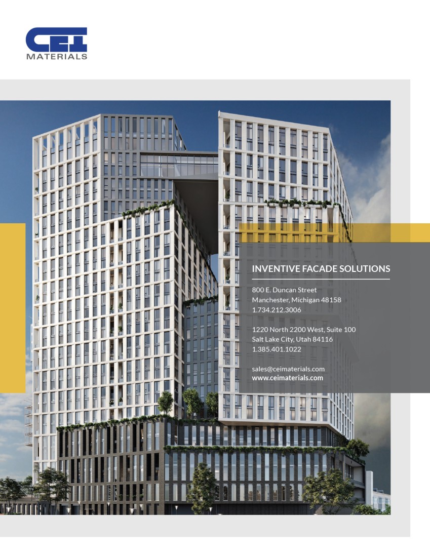 Product Brochures: Architectural Composites | CEI Materials - CEI_Corporate_Brochure_2024